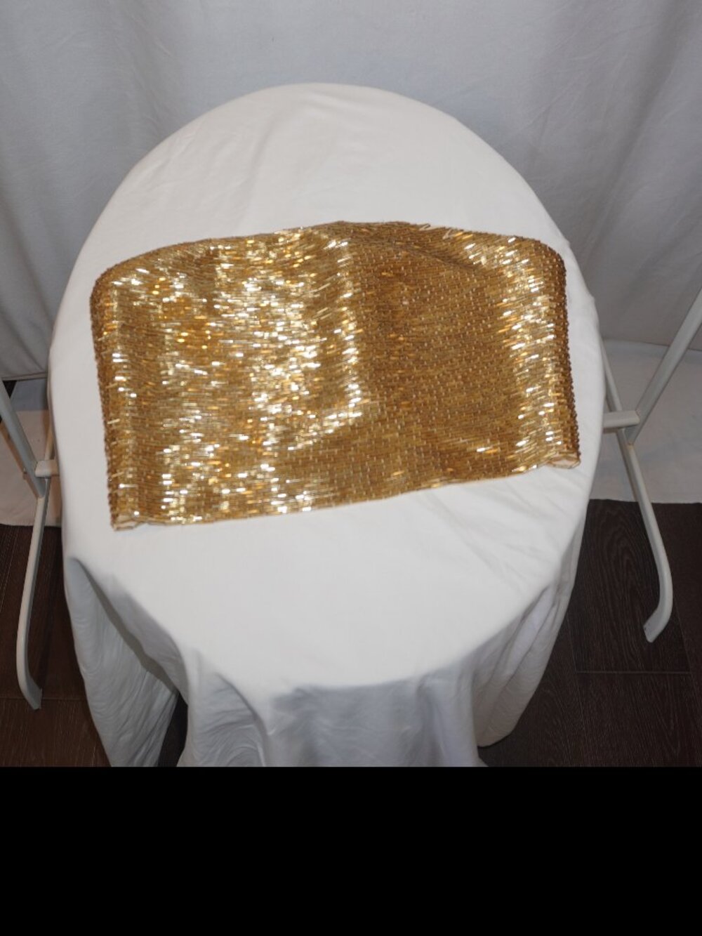 STAUD Nyla Top Gold Beaded Size 12 NWT - greek goddess or cleopatra costume